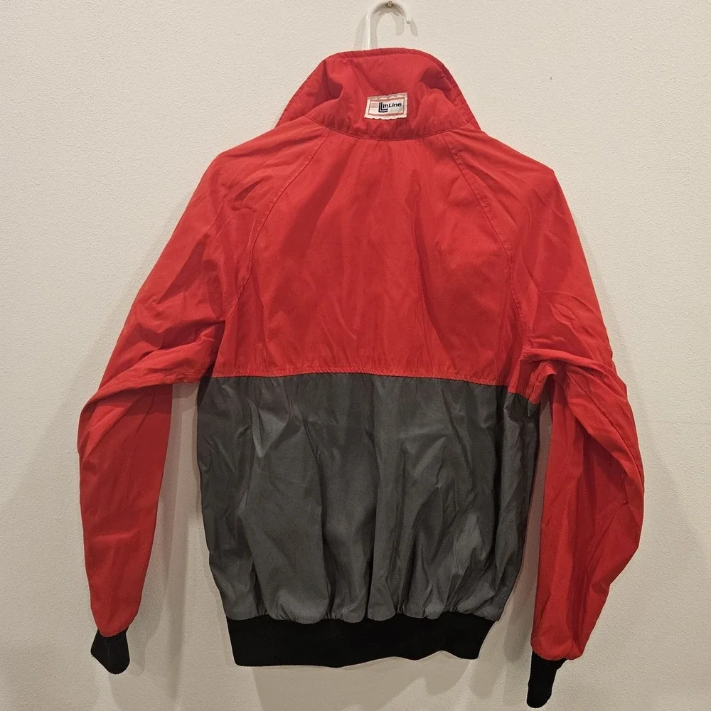 Vtg 90s Lift-Line  L Windbreaker 1/4 Zip Pullover Shell Jacket  STREETWEAR